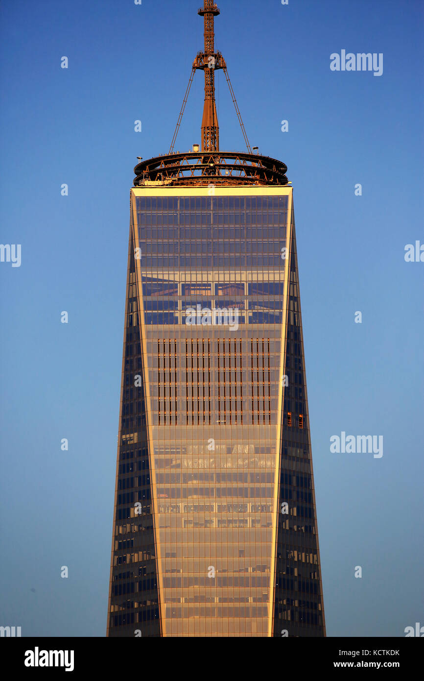 Vue fermée de One World Trade Center.New York City,New York.USA Banque D'Images