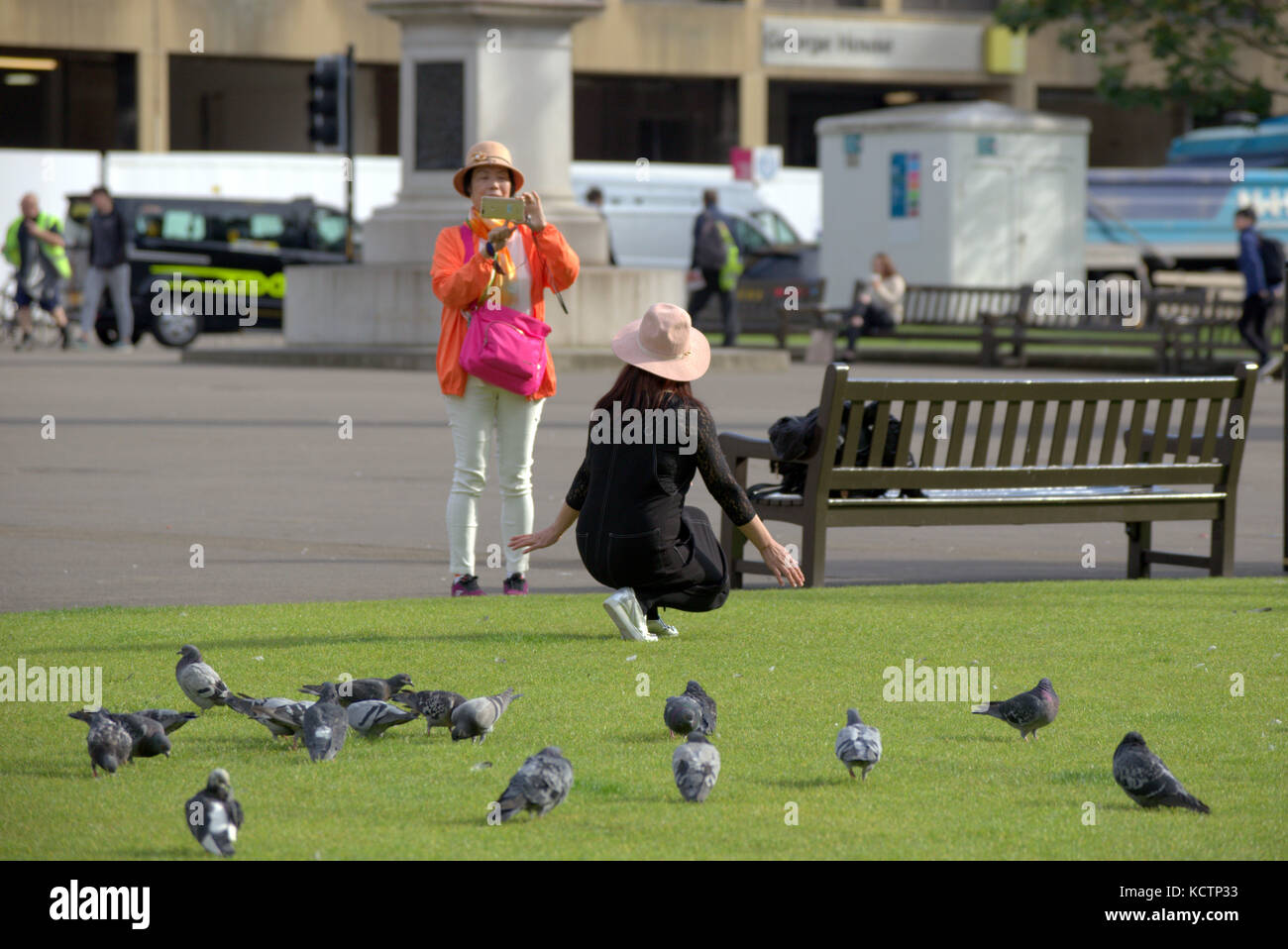 Photographie touristique prendre des photos George Square Glasgow Banque D'Images