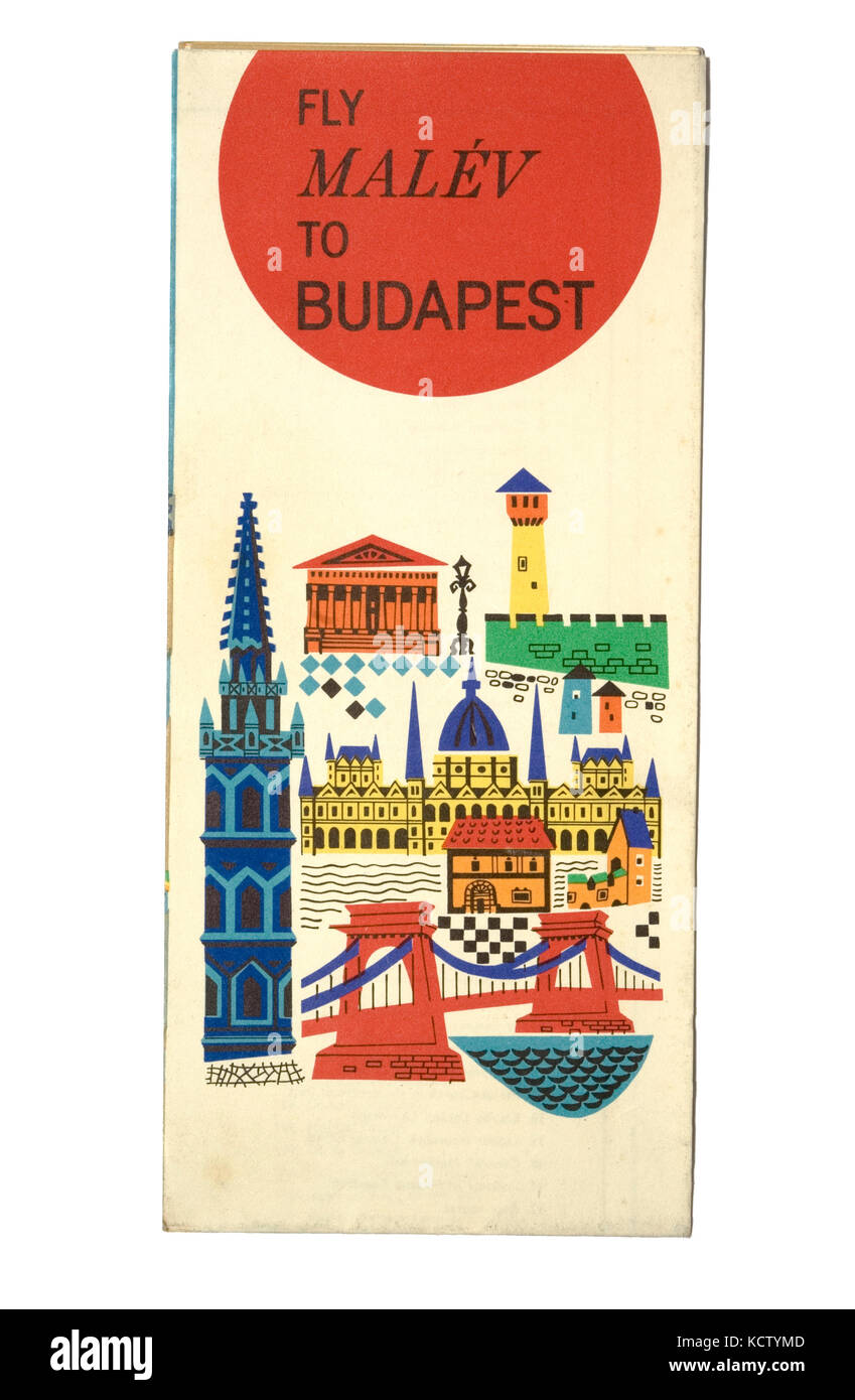 Guide de Budapest Vintage Banque D'Images