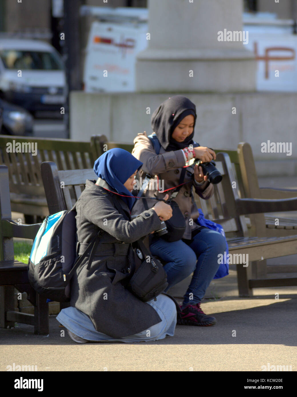 Photographie touristique prendre des photos George Square Glasgow Banque D'Images