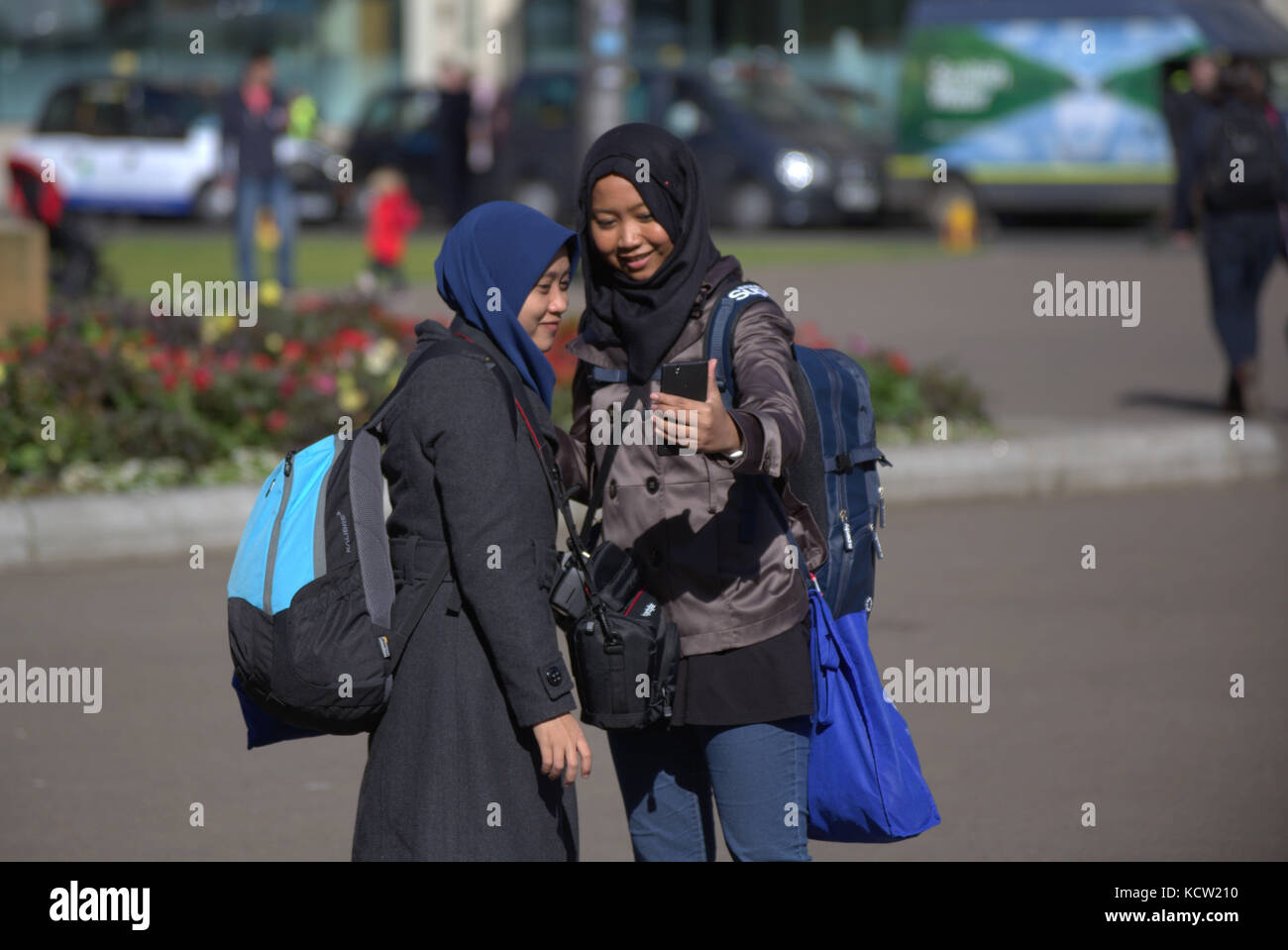 Photographie touristique prendre des photos George Square Glasgow Banque D'Images