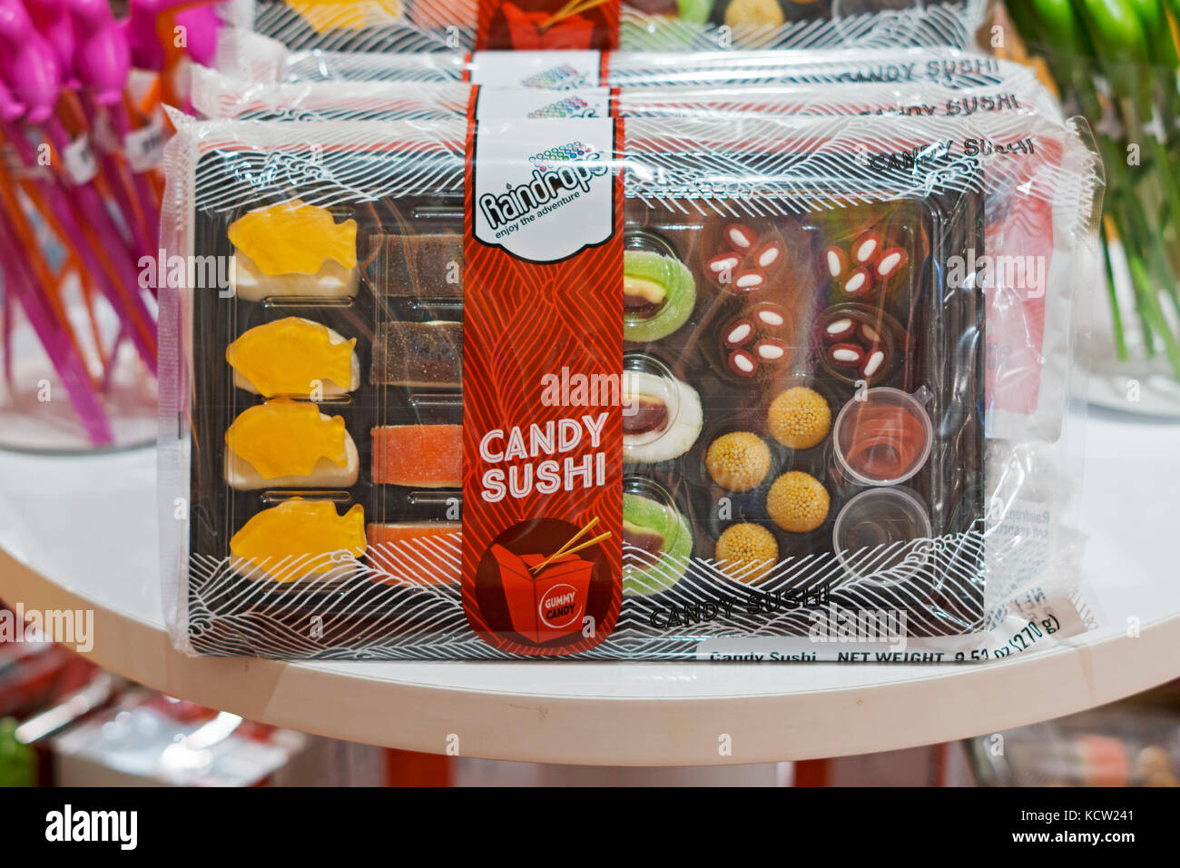 Candy Sushi - goûte comme les ours gommeux - à vendre à c'sugar à Broadway dans Greenwich Village, New York City à vendre Banque D'Images