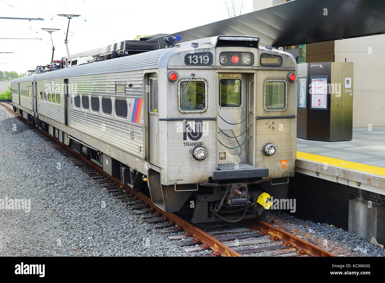 La gare de Princeton sur le campus de l'Université de Princeton, siège de la navette Dinky pour le NJ transit Northeast Corridor Banque D'Images