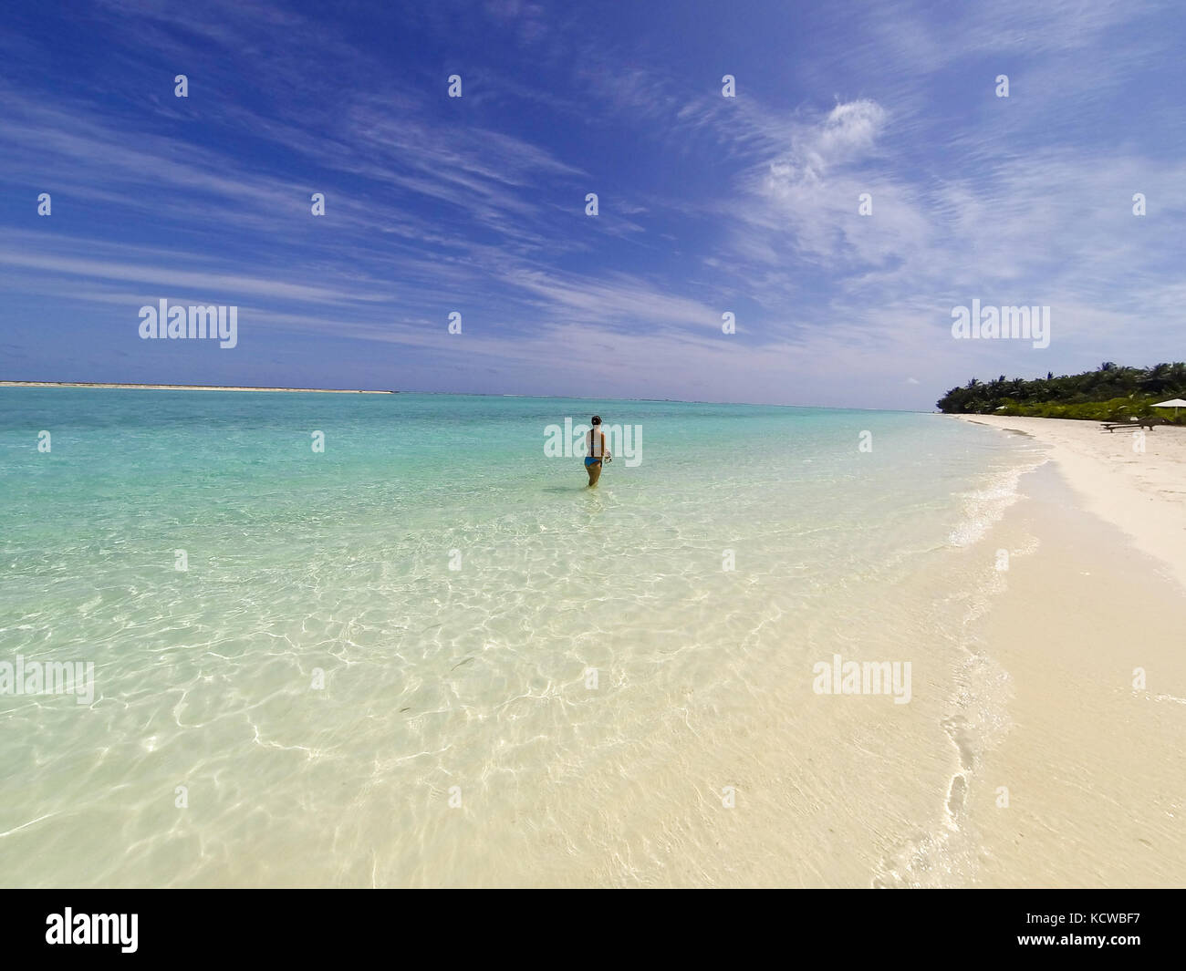 Les Maldives beach Banque D'Images