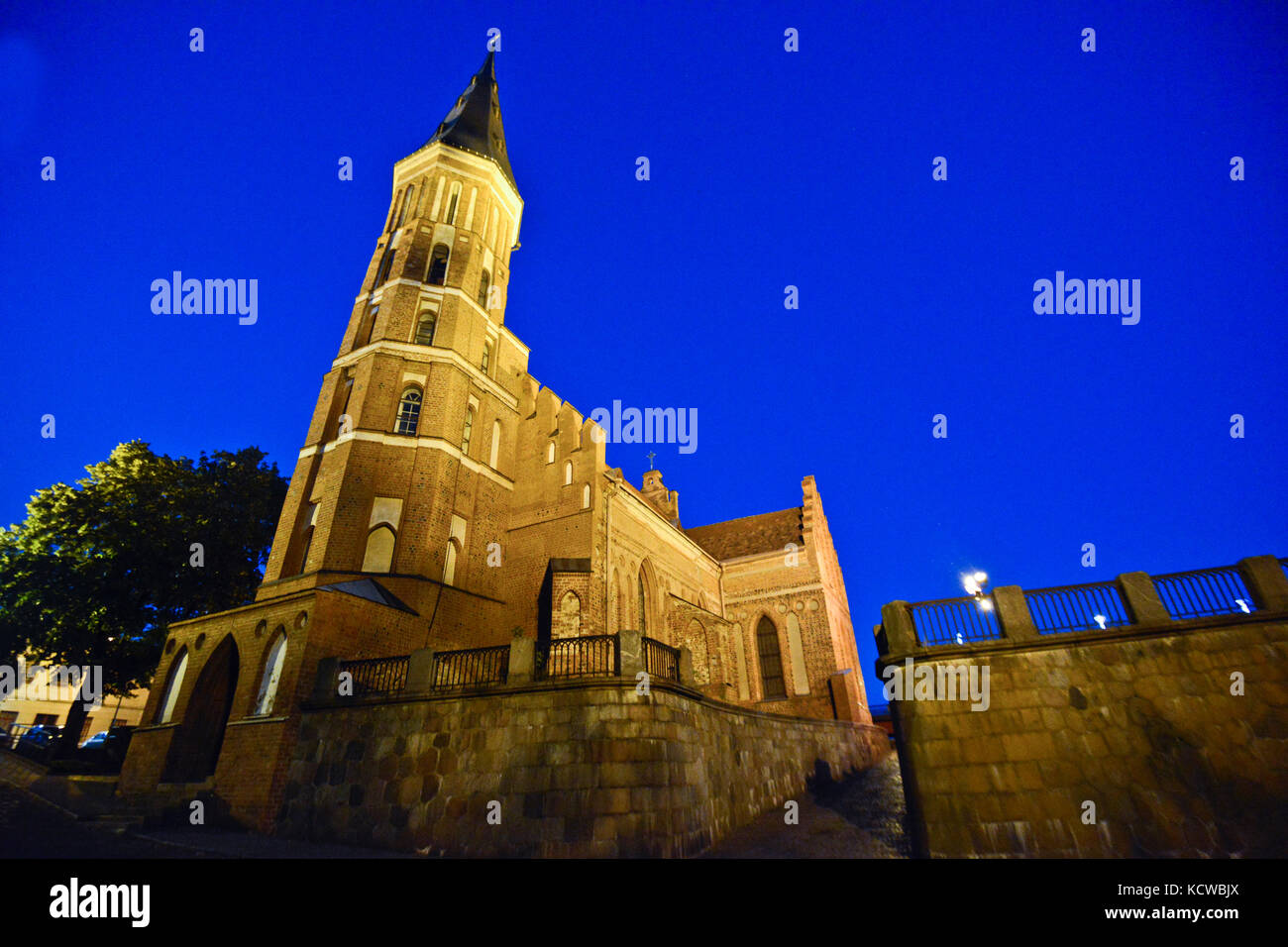 Vytautas' la grande église, Kaunas, Lituanie Banque D'Images