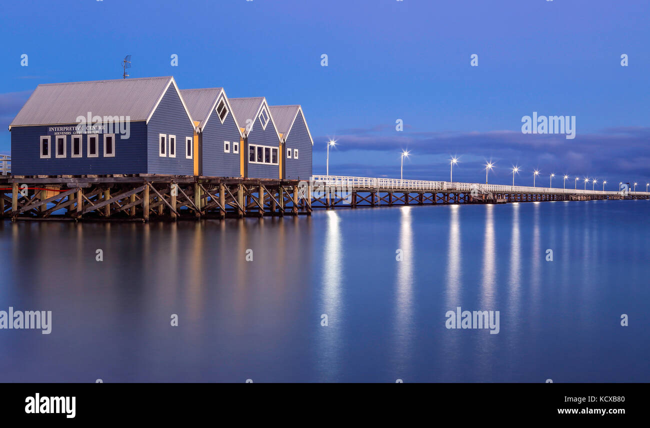 Busselton Jetty, busselton, Australie de l'ouest. Banque D'Images