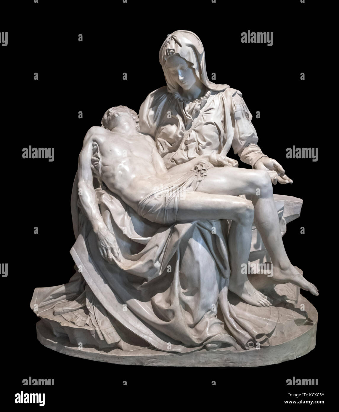 Plâtre de la Pietà de Michel-Ange, Musées du Vatican, Vatican, Rome, Italie. Banque D'Images