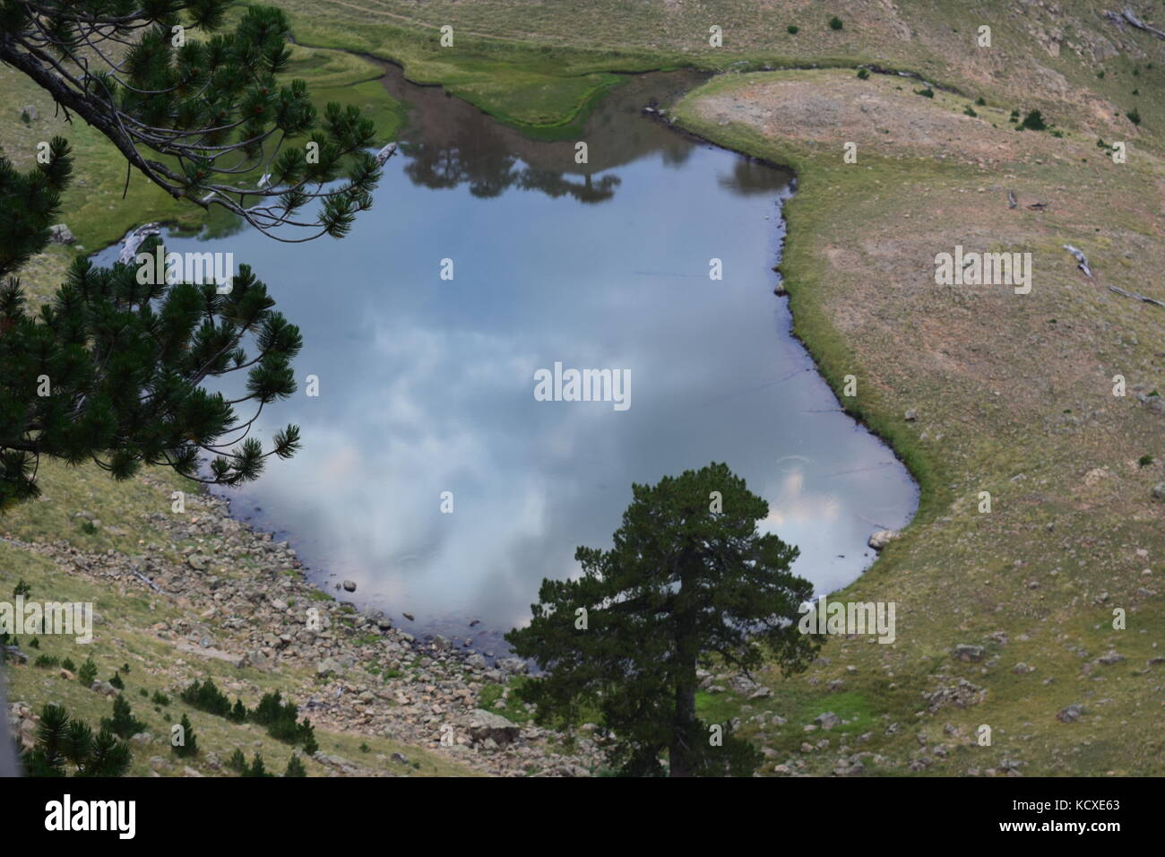 Lac alpin de Flegga, Parc National de Pindus , Ioannina, Grèce Banque D'Images