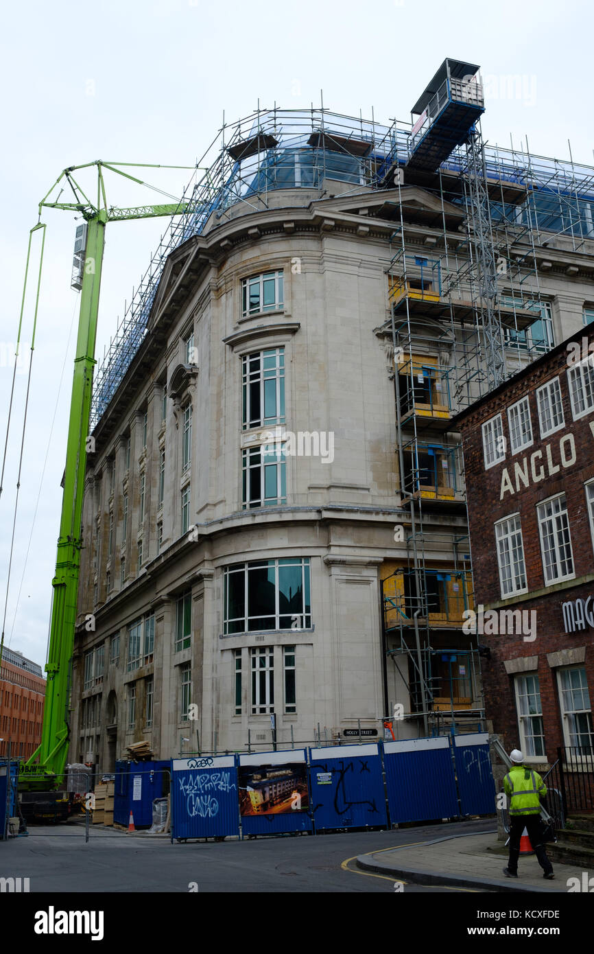 Steel City House en cours de rénovation, Sheffield, Royaume-Uni Banque D'Images