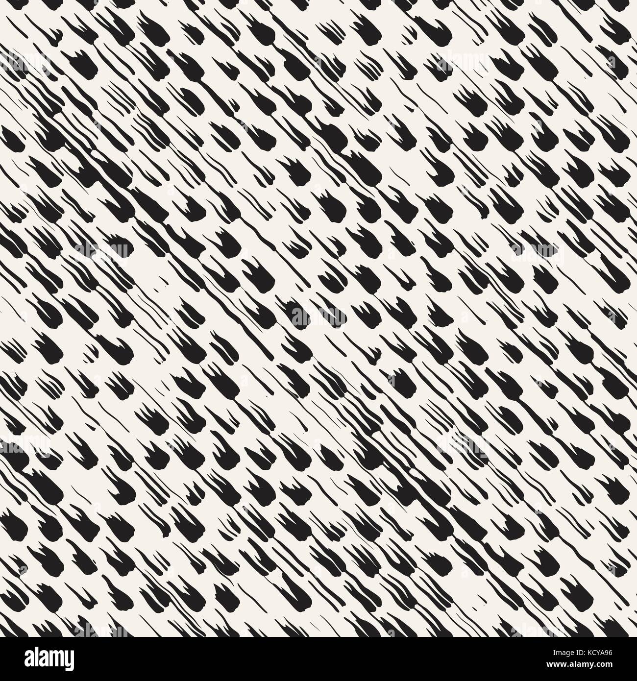 Motif transparent vecteur avec rayures et coups. fond noir et blanc avec les éléments de ligne d'encre. Hand painted grunge texture. Illustration de Vecteur