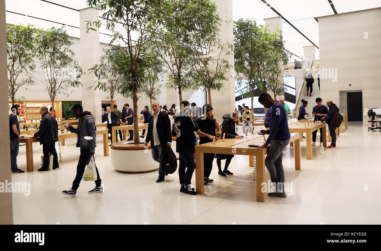 Pierre Apple Apple store rue Regents Regents Street Banque D'Images