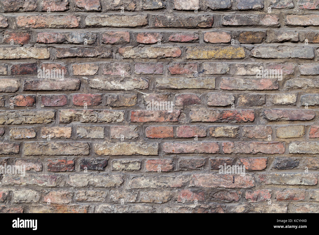 Close-up d'un vieux mur de brique rouge et de texture background. Banque D'Images
