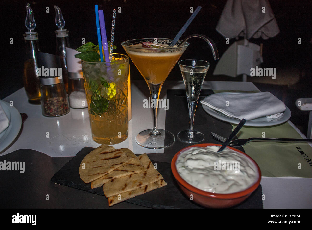 cuisine grecque Banque D'Images