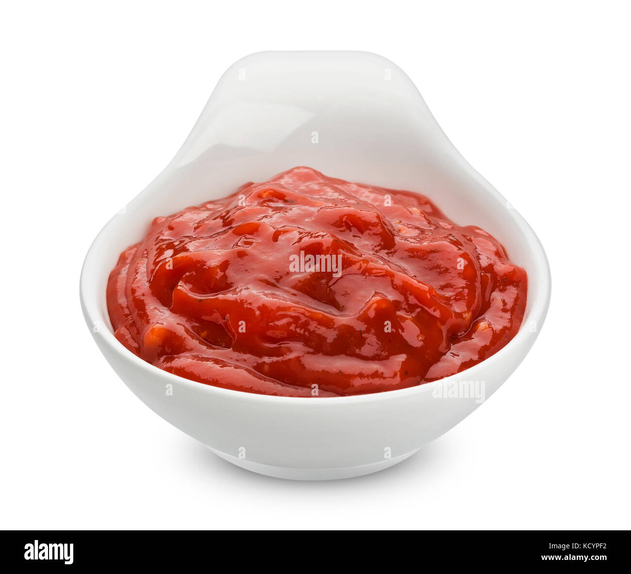 Sauce tomate ketchup. isolé sur fond blanc avec clipping path Banque D'Images