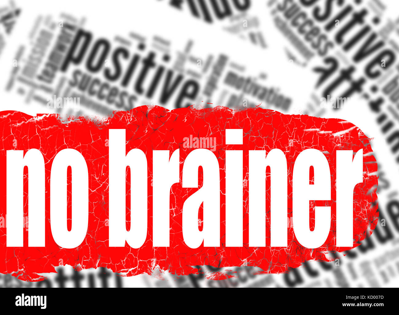 Nuage de mots no brainer image avec hi-res rendus d'art qui pourrait être utilisé pour toute la conception graphique. Banque D'Images