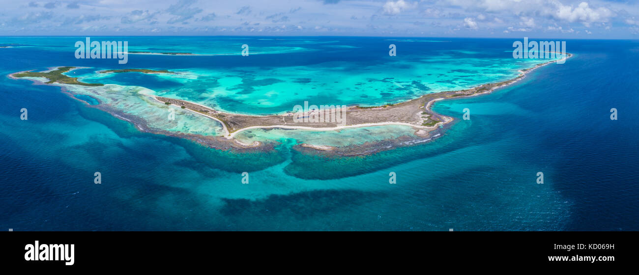 Los Roques venezuela paysage panoramique Banque D'Images