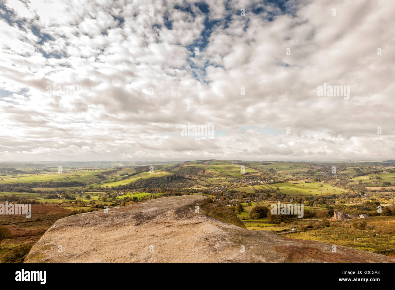 Curbar edge, Peak District National Park, Angleterre. octobre 2017 Banque D'Images