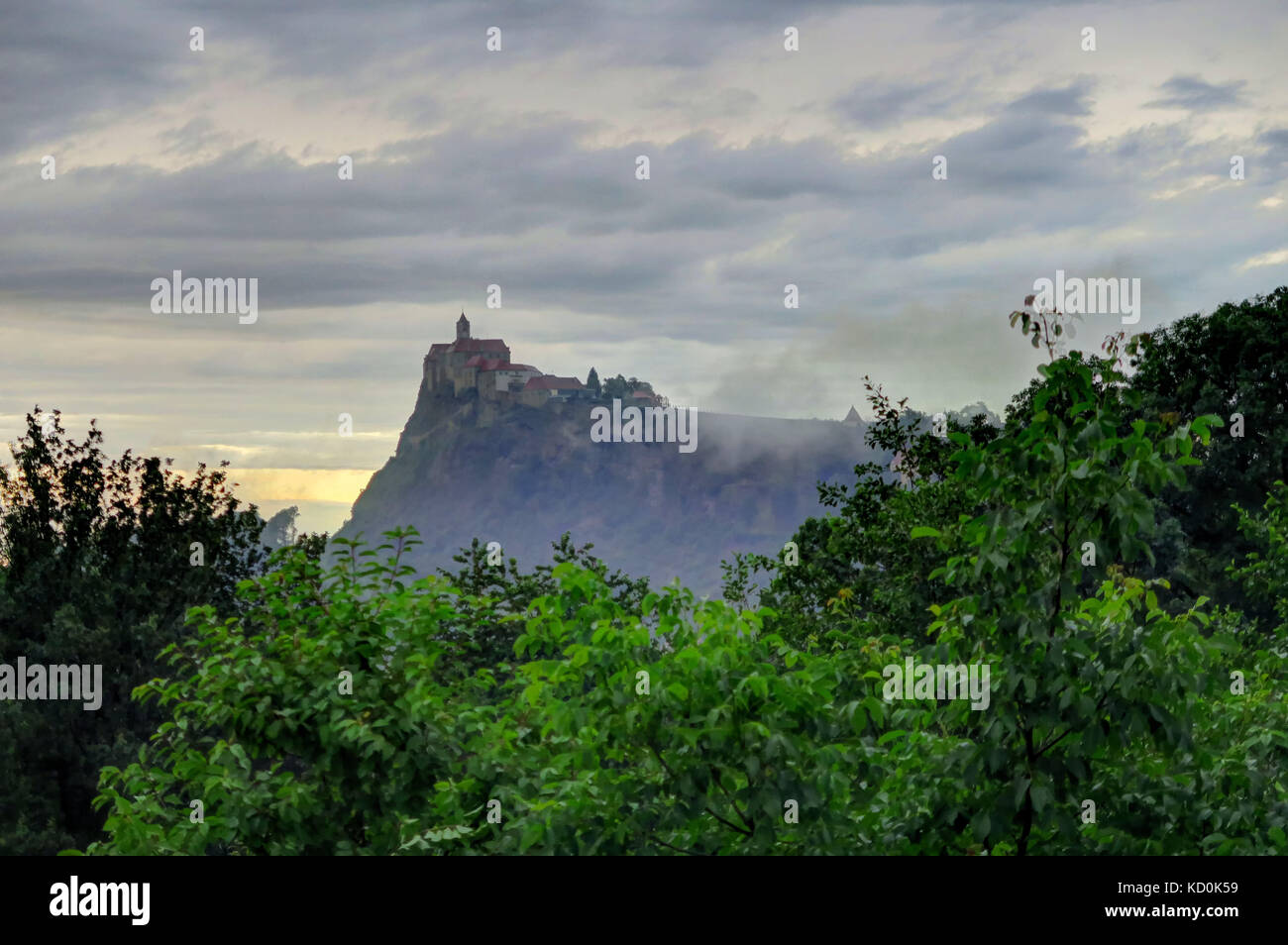 Château de riegersburg est administré par la famille princière du Liechtenstein et contient un musée Banque D'Images