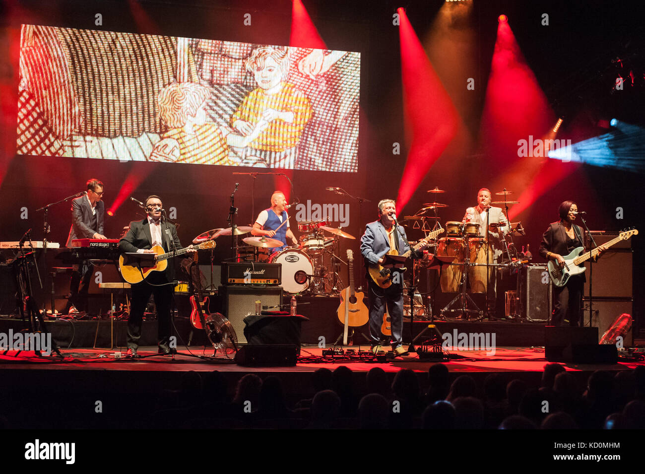 Birmingham, UK. 7 octobre, 2017. Squeeze play Symphony Hall dans le cadre de leur "relie les points", Birmingham, UK. 7 Oct, 2017. Credit : Ken Harrison/Alamy Live News Banque D'Images