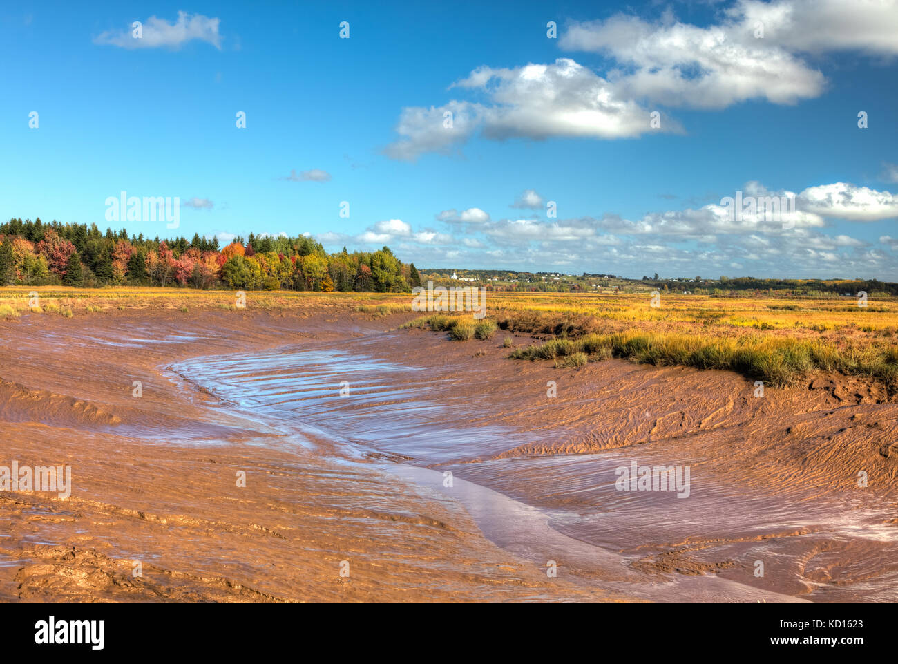 Hall's Creek, Hillsborough, Albert County, New Brunswick, canada Banque D'Images