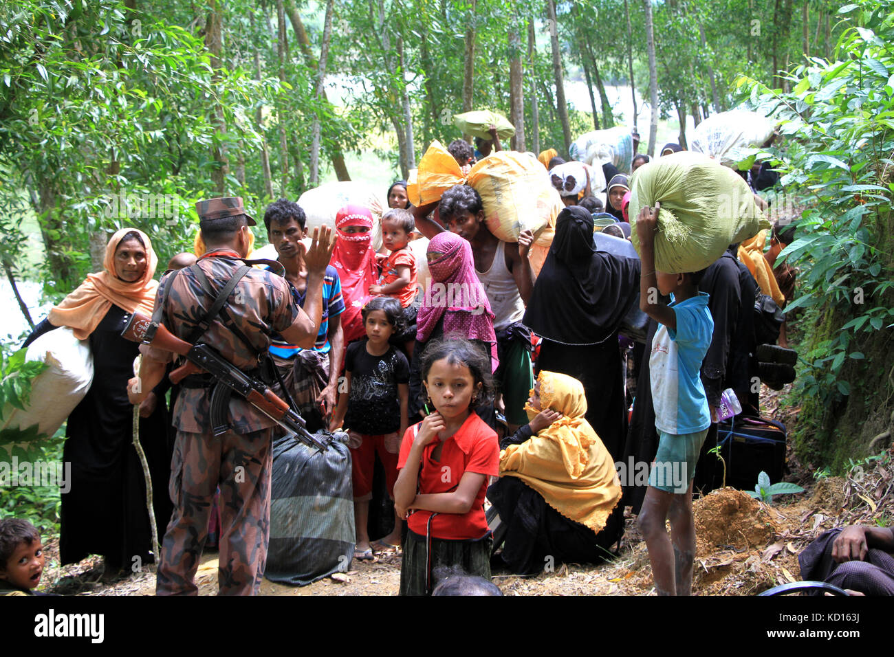 Le Bangladesh. Le Myanmar réfugiés rohingyas entrés dans Cox's Bazar (Bangladesh). © Asad Rehman/Alamy Stock Photo Banque D'Images