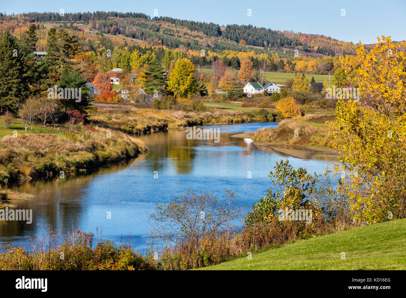 La rivière Kennebecasis, Nouveau-Brunswick, Canada Banque D'Images
