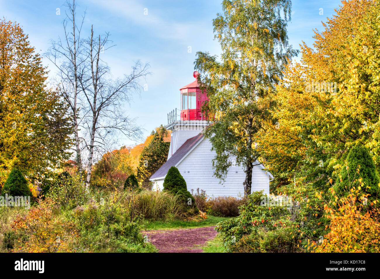 Le phare de St Martins. intereptive center, New Brunswick, canada Banque D'Images
