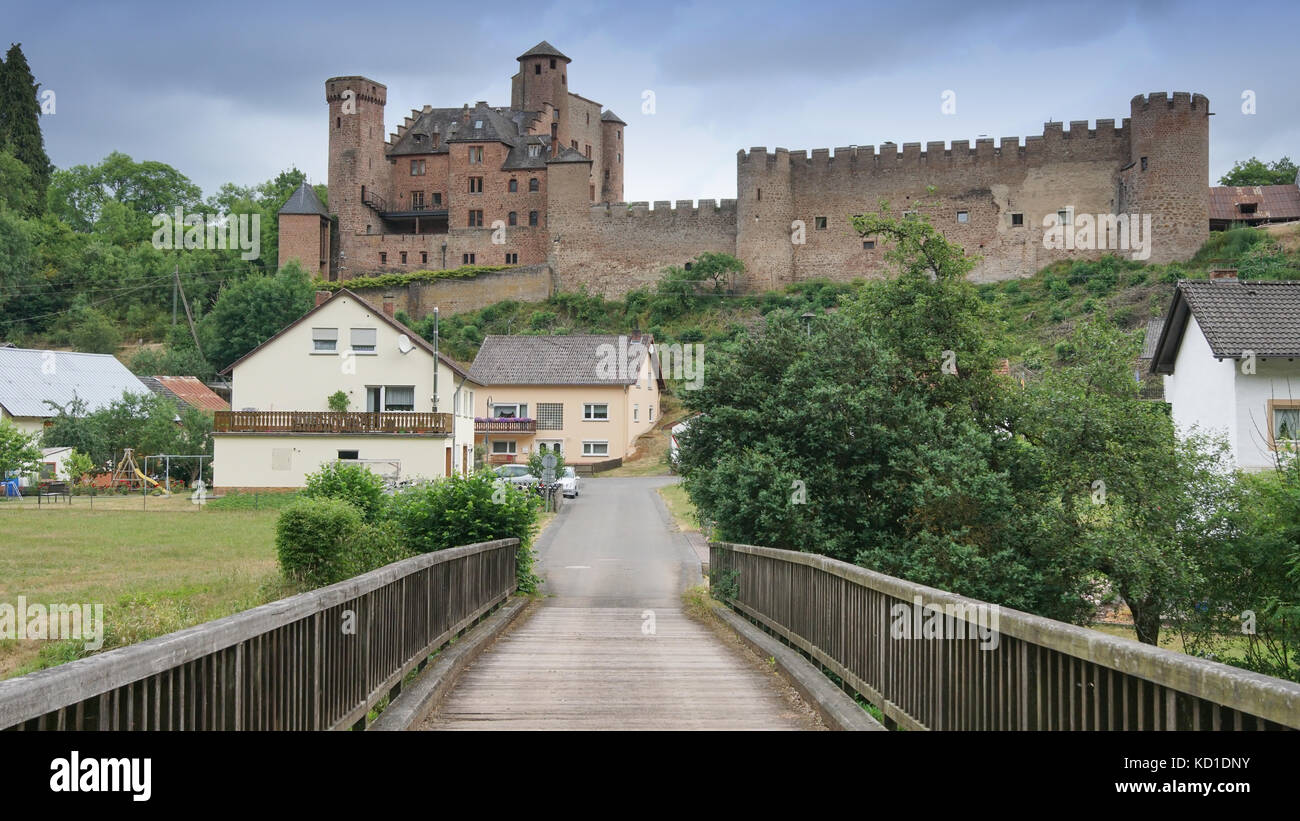 Bitburg, Allemagne - 25 juin 2017 : vieux château hamm près de bitburg le 25 juin 2017 en Allemagne, Europe Banque D'Images
