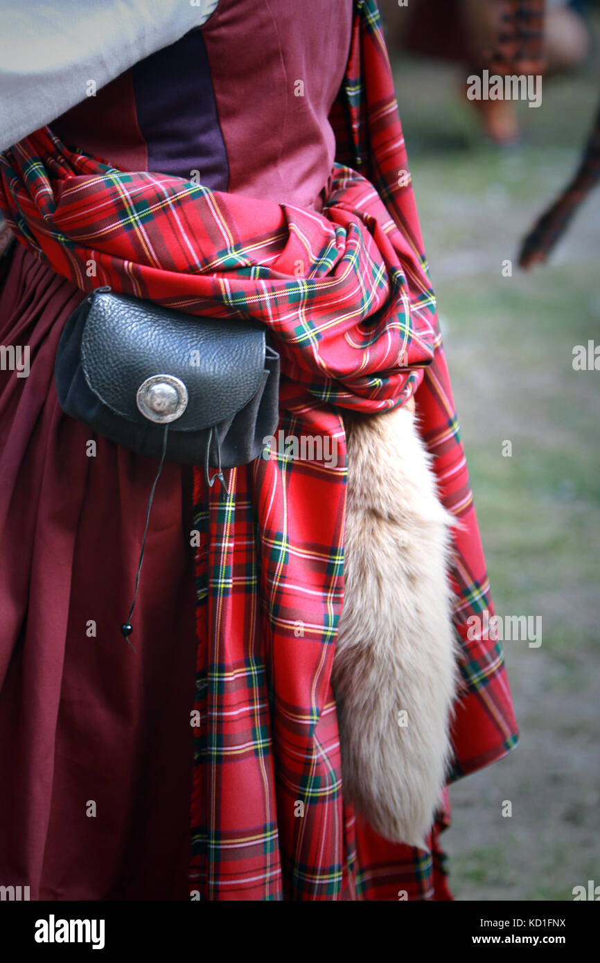 Robe - Celtic kilt écossais rouge Photo Stock - Alamy