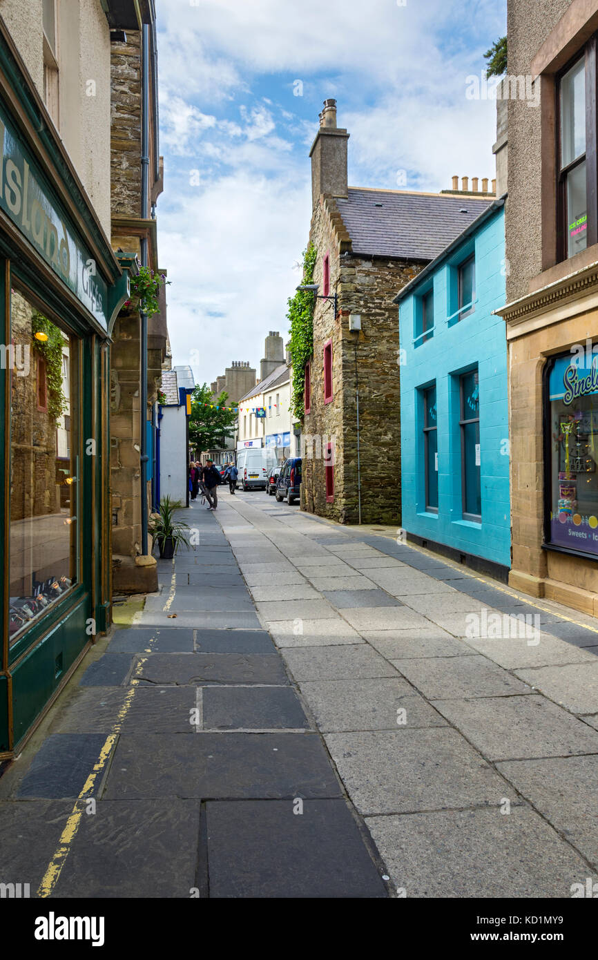 Rue Albert, Kirkwall, Orkney, Scotland, UK continentale. Banque D'Images
