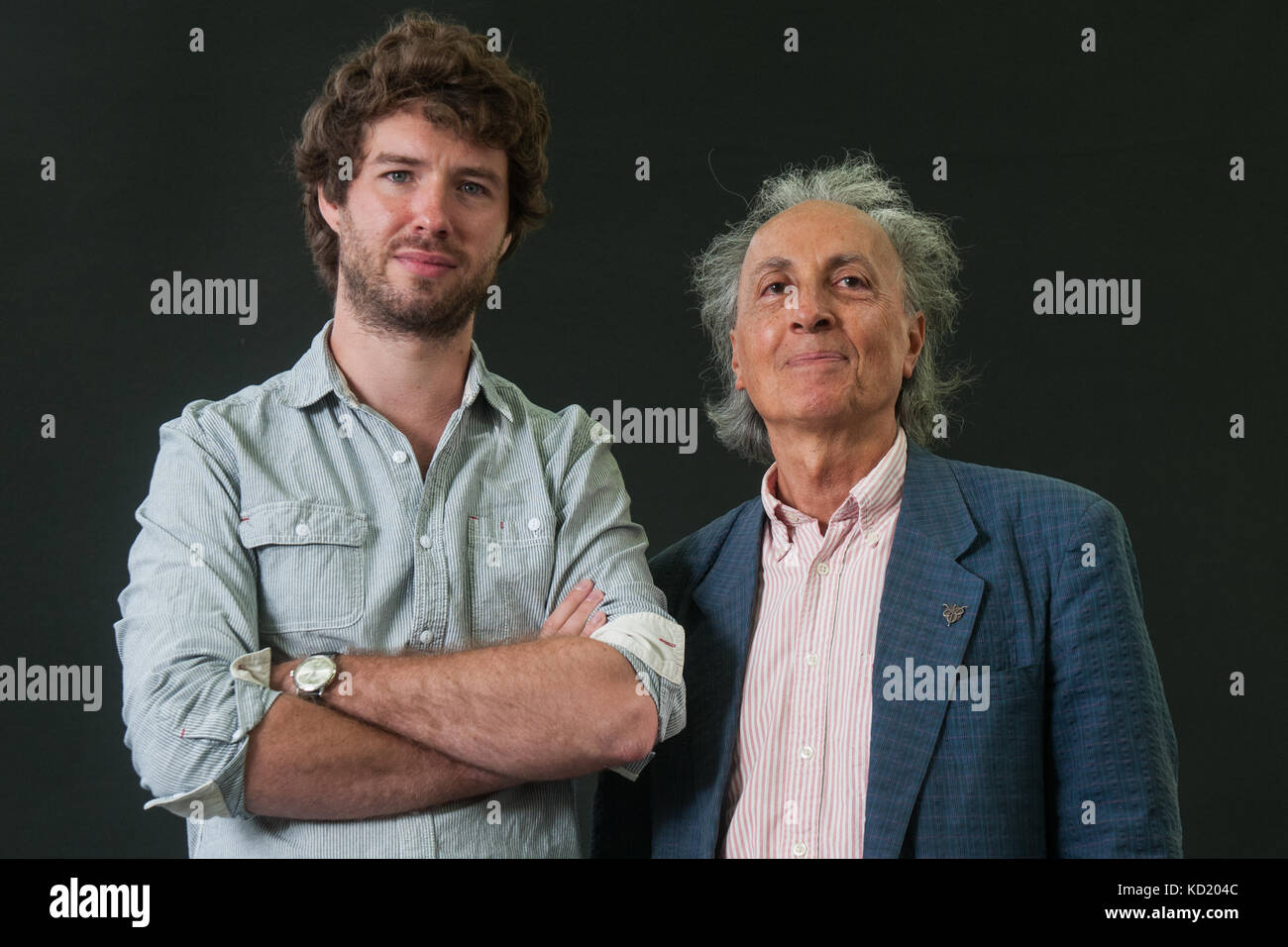 Mathieu laid burniat et Thibault Damour assister à un photocall au cours de l'Edinburgh International Book Festival le 12 août 2017 à Édimbourg, en Écosse. Banque D'Images