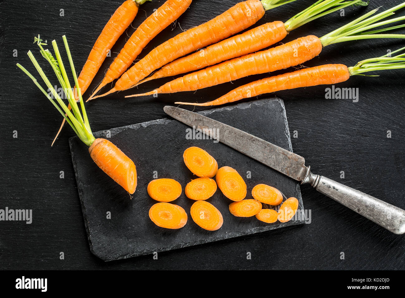 La carotte fraîche et douce Banque D'Images