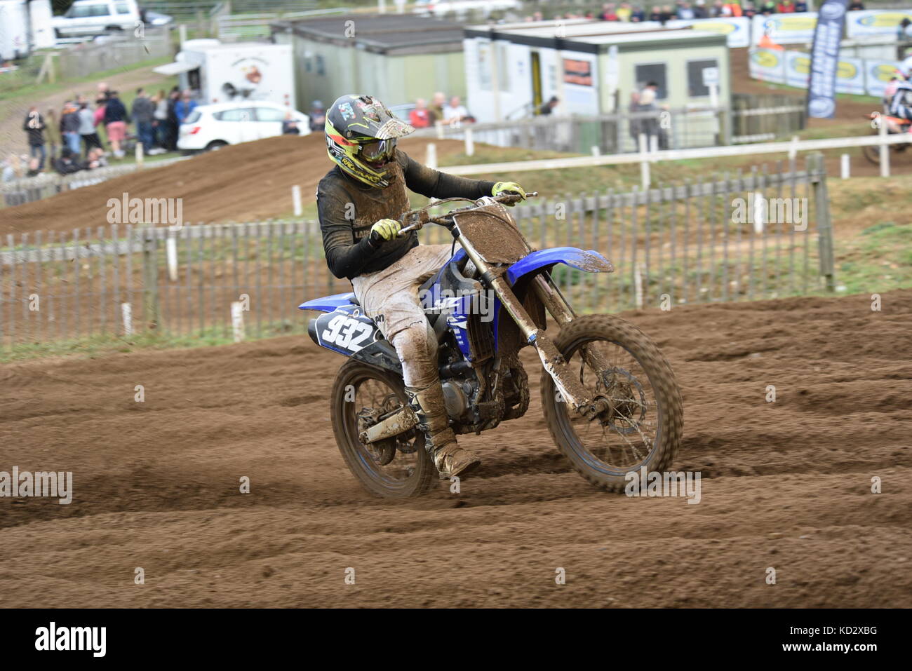 Ronde finale championnats de motocross de l'Est Banque D'Images