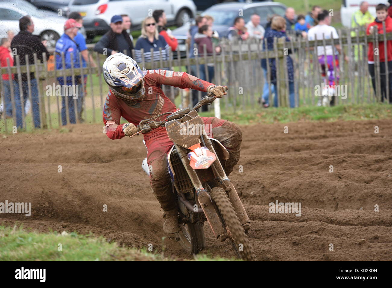 Ronde finale championnats de motocross de l'Est Banque D'Images