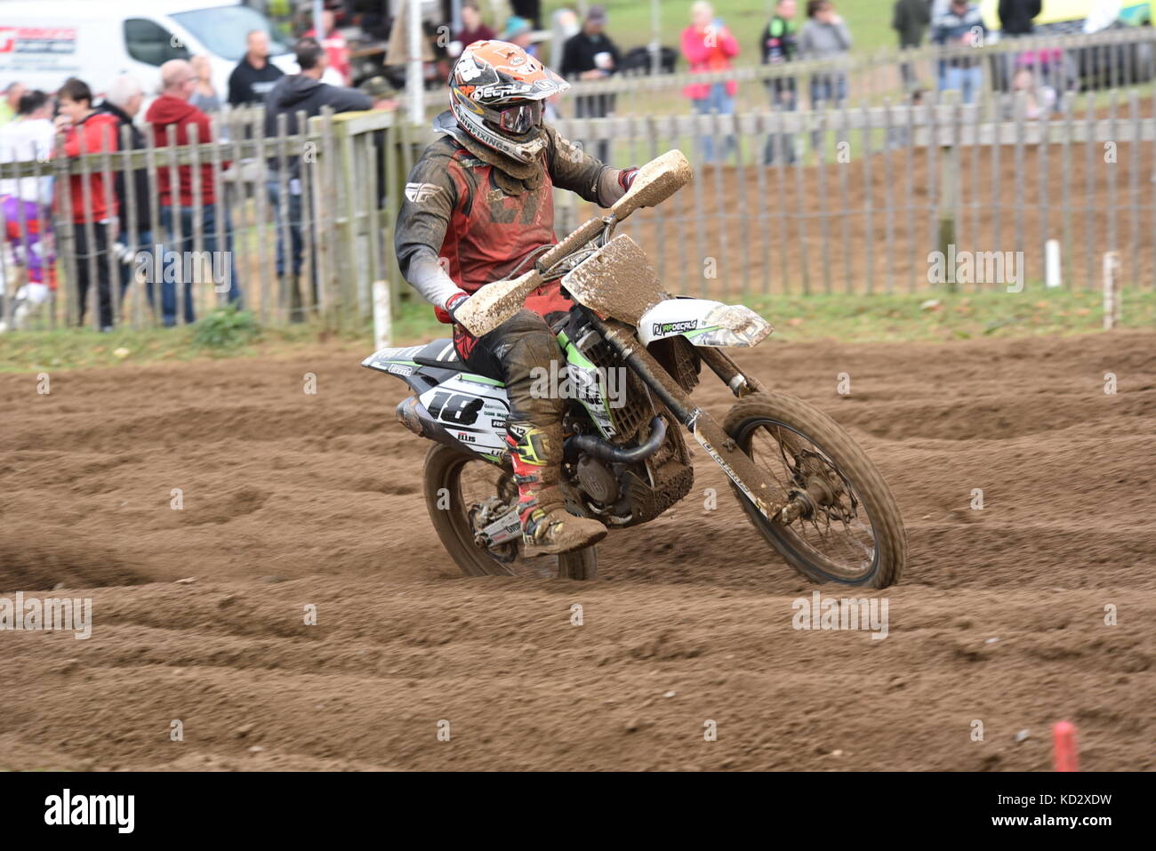 Ronde finale championnats de motocross de l'Est Banque D'Images