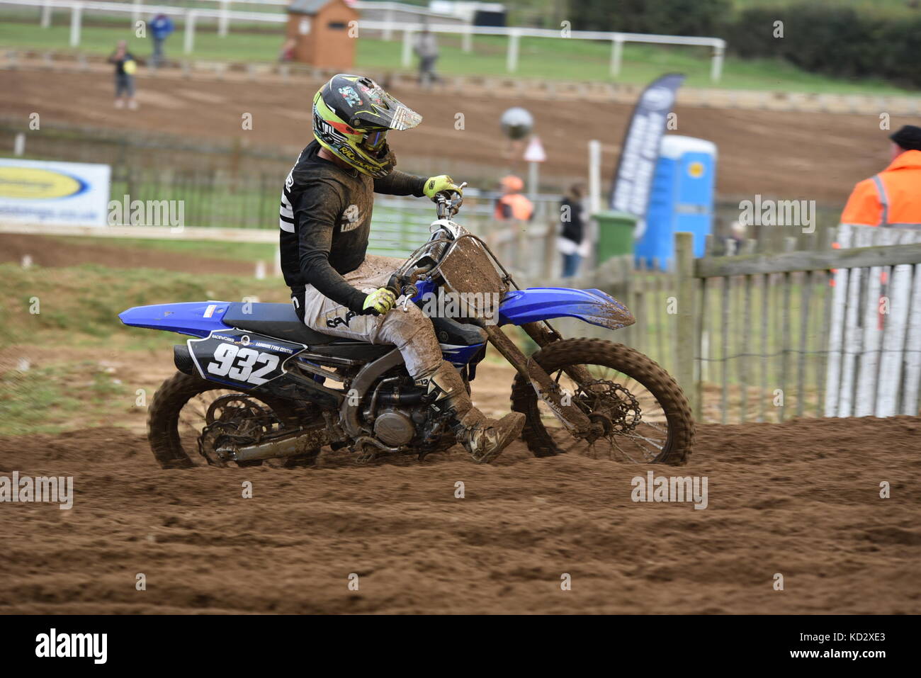 Ronde finale championnats de motocross de l'Est Banque D'Images