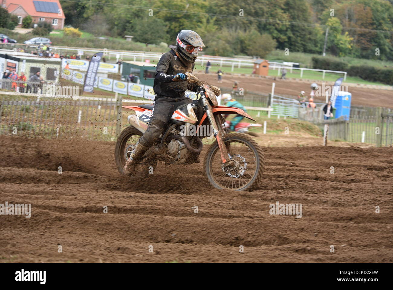 Ronde finale championnats de motocross de l'Est Banque D'Images