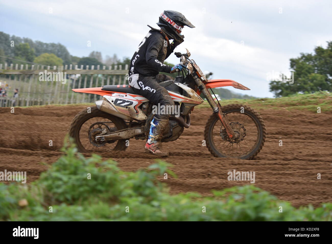 Ronde finale championnats de motocross de l'Est Banque D'Images