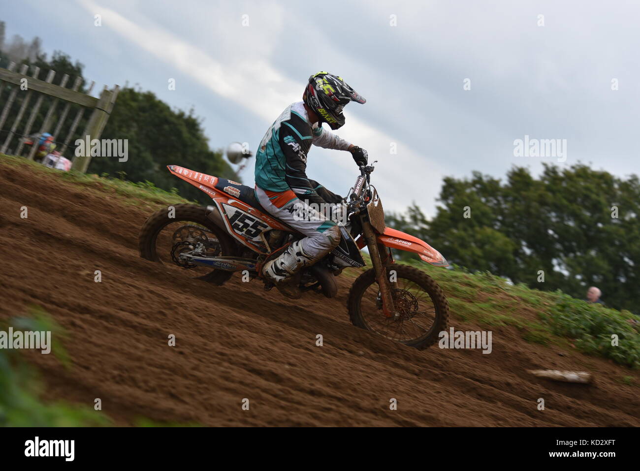 Ronde finale championnats de motocross de l'Est Banque D'Images