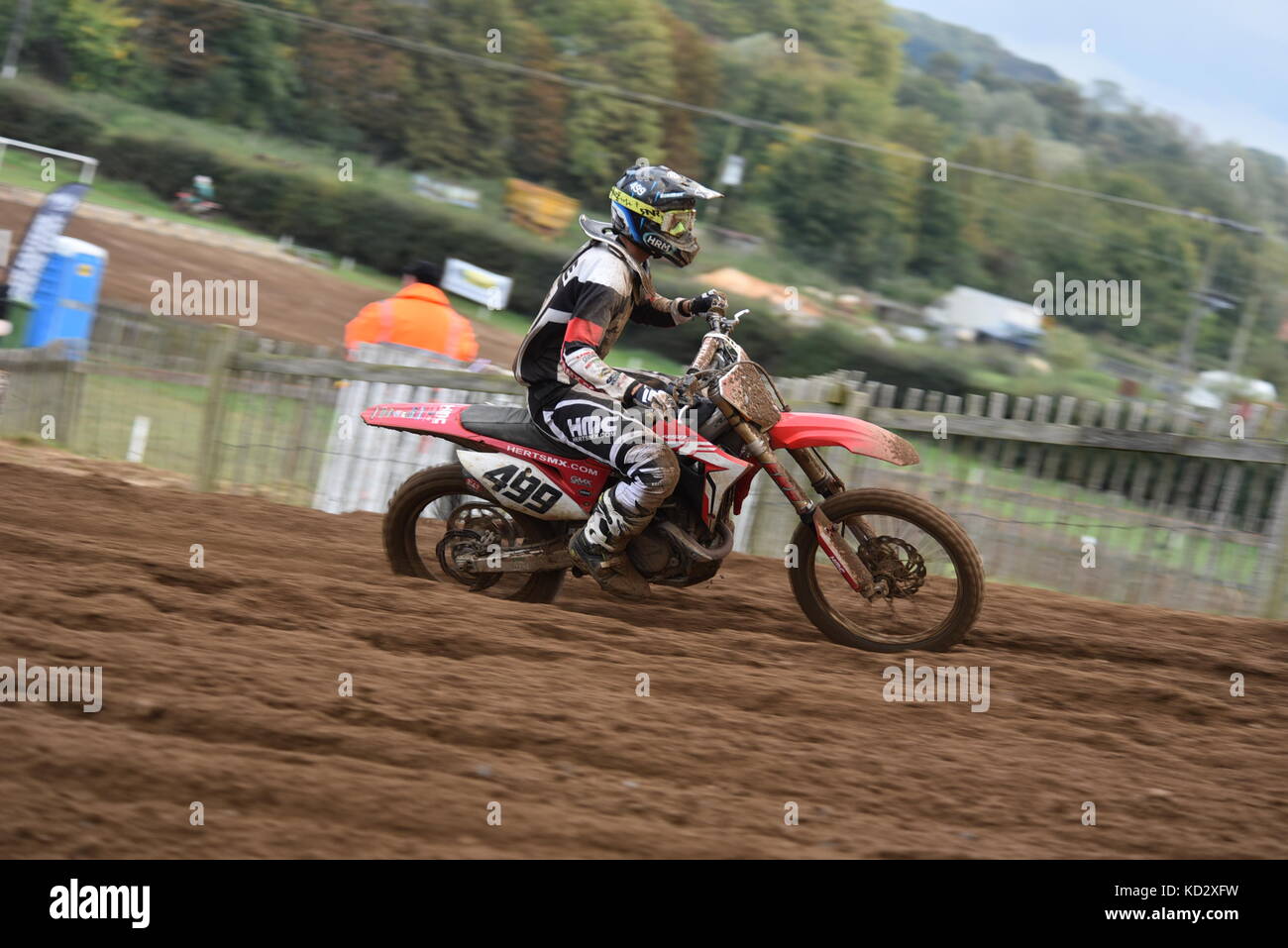 Ronde finale championnats de motocross de l'Est Banque D'Images