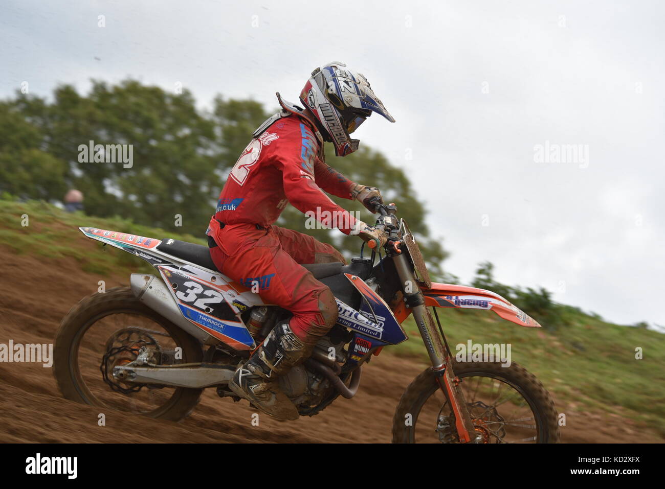 Ronde finale championnats de motocross de l'Est Banque D'Images