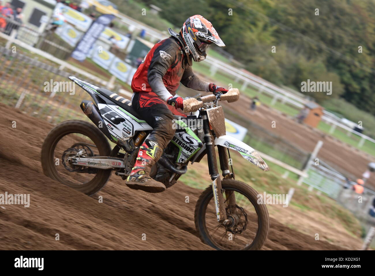 Ronde finale championnats de motocross de l'Est Banque D'Images