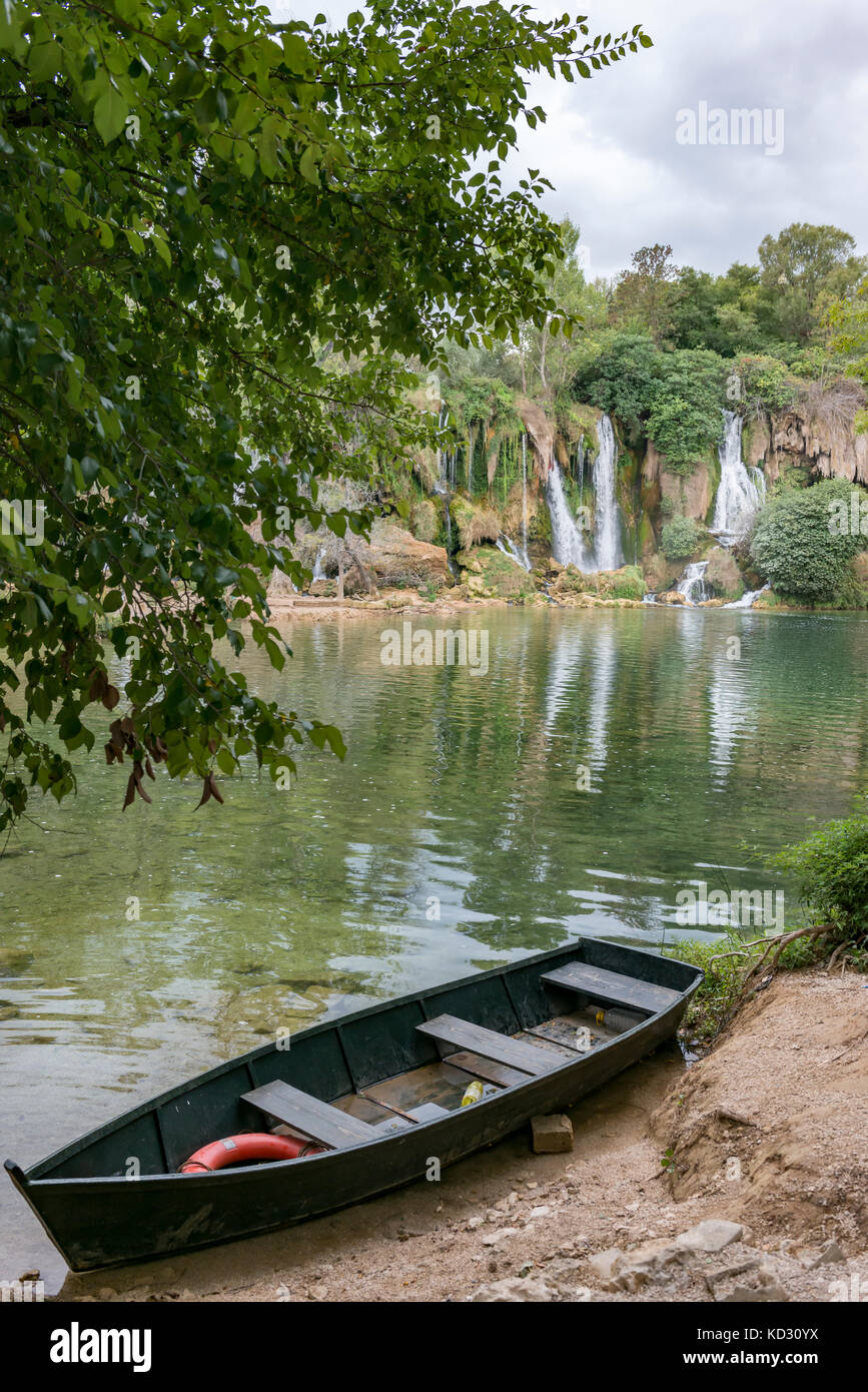 Cascade de Kravica, Kravice, Bosnie-Herzégovine Banque D'Images