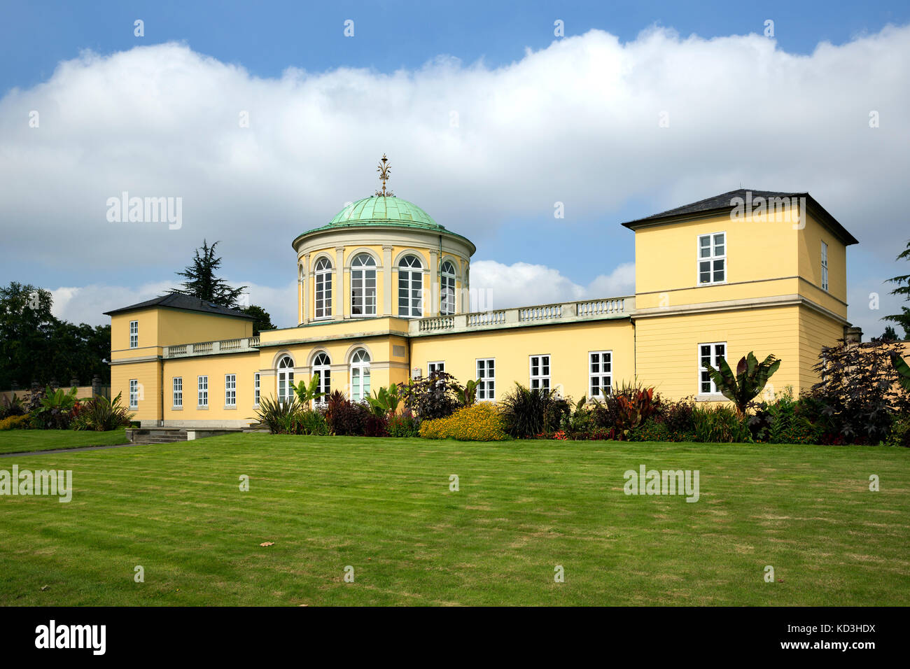 Pavillon de la bibliothèque, de Herrenhausen, à Hanovre, Basse-Saxe, Allemagne Banque D'Images Pavillon de la bibliothèque, de Herrenhausen, à Hanovre, Basse-Saxe, Allemagne Banque D'Images