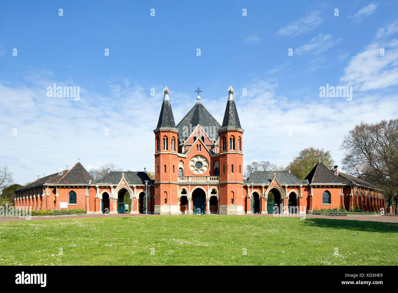 Cimetière Chapelle, cimetière Stöckener, Hanovre, Basse-Saxe, Allemagne Banque D'Images