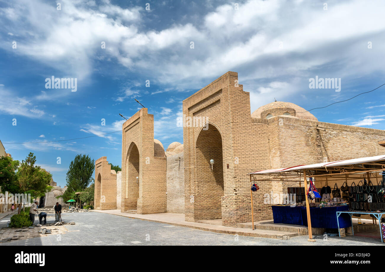 Tim abdulla Khan, ancien marché de la soie à Boukhara, Ouzbékistan Banque D'Images