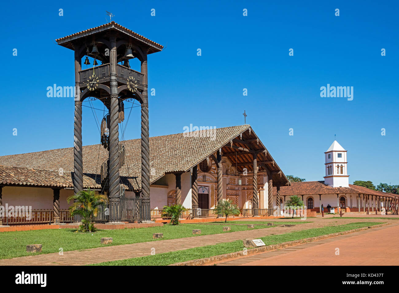 Église des Jésuites de la missions, partie de la missions jésuites des chiquitos dans la ville Concepción, ñuflo de Chávez, Santa Cruz, Bolivie Banque D'Images