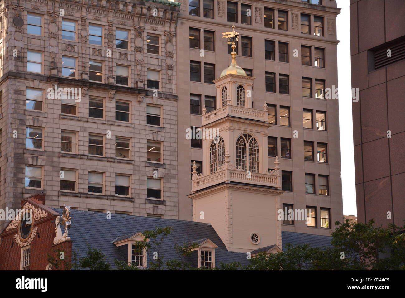 Le Old State House au centre-ville de Boston, Massachusetts, USA Banque D'Images