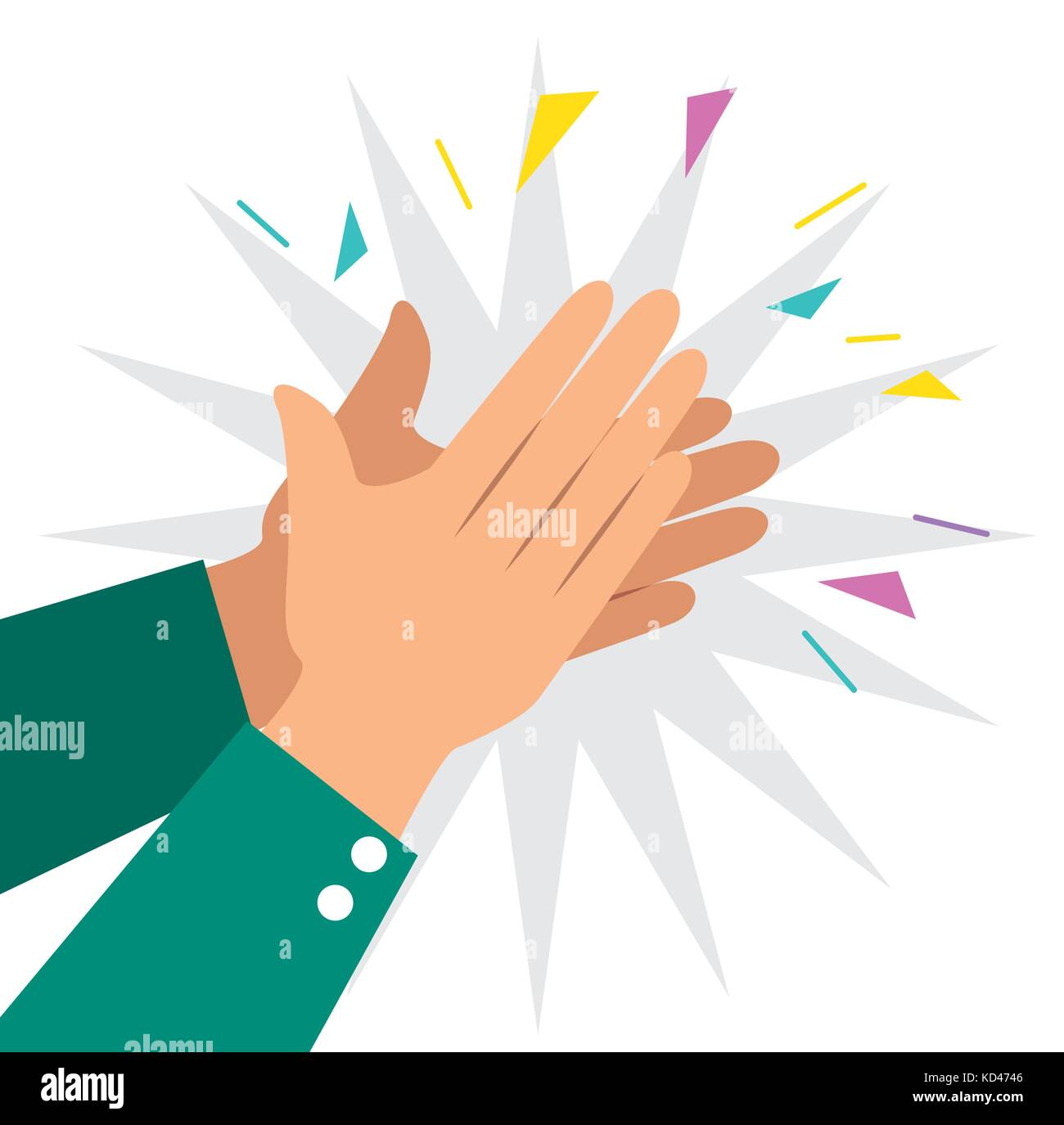 Des Mains D Applaudissement Mains Applaudir Ovation Vector Illustration Graphic Design Image Vectorielle Stock Alamy