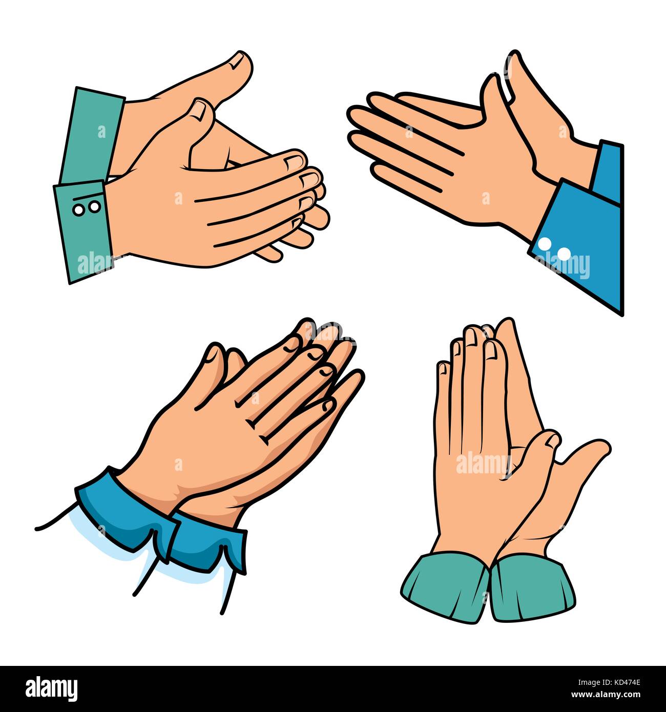 Des Mains D Applaudissement Mains Applaudir Ovation Vector Illustration Graphic Design Image Vectorielle Stock Alamy